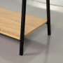 Coat rack with shelf Aktive Black Steel (Refurbished A)