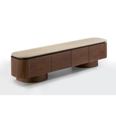 TV furniture Home ESPRIT Brown Beige 200 X 40 X 45 CM