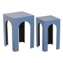 Jeu de 2 tables Home ESPRIT Bleu 40 x 40 x 58 cm