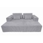 Canapé Home ESPRIT Gris clair Scandi 220 x 158 x 91 cm