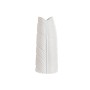 Vase Home ESPRIT White Stoneware Tropical Leaf of a plant 21 x 10 x 50 cm