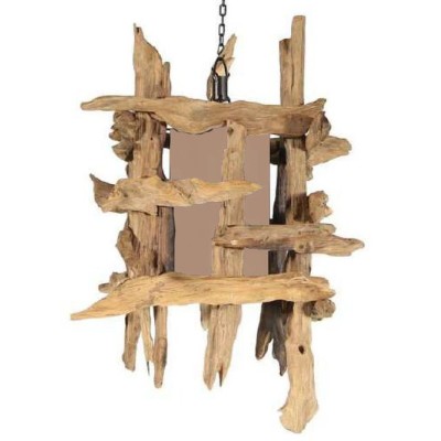 Suspension Home ESPRIT Marron bois de teck 50 X 50 X 79 CM