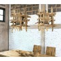 Suspension Home ESPRIT Marron bois de teck 50 X 50 X 79 CM