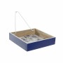 Napkin holder DKD Home Decor Metal White Navy Blue MDF Wood (2 pcs)