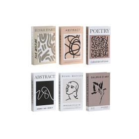 Coffre-fort en forme de livre Home ESPRIT Multicouleur Carton (6 Unités)