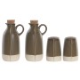 Oil and Vinegar Set Home ESPRIT Green Acacia Stoneware Urban 19 x 16 x 22,5 cm
