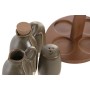 Oil and Vinegar Set Home ESPRIT Green Acacia Stoneware Urban 19 x 16 x 22,5 cm