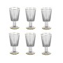 Set de Verres Home ESPRIT Transparent Doré Verre 445 ml
