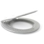 Toilet Seat Gelco Grey 37 X 49 X 9 CM