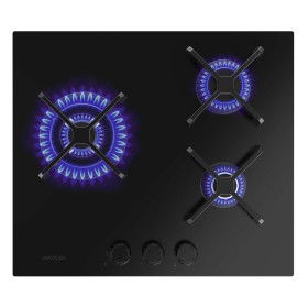 Cecotec Plaque gaz Bolero Squad G 3400S 3 feux 6200W Nano Glass fonte noire