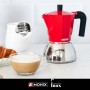 Italian Coffee Pot Monix INOX RED 6T Red 6 Cups