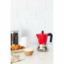 Cafetière Italienne Monix INOX RED 6T Rouge 6 Tasses