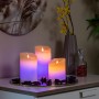Bougies LED Multicolores Effet Flamme avec Télécommande Lendles InnovaGoods Blanc 3 Unités (Reconditionné A)