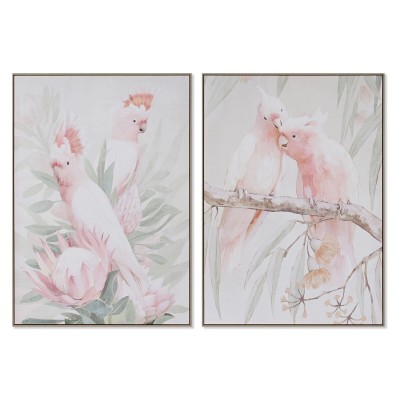 Toile Home ESPRIT polystyrène Toile 100 x 4 x 140 cm