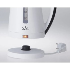 Bouilloire JATA Blanc Noir 2200 W Acier inoxydable Plastique 1 L