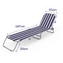 Chaise longue Marbueno 187 x 24 x 55 cm