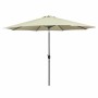 Marbueno Parasol Acier 8 Baleines D300 cm Polyester Beige Jardin Terrasse 10486