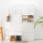 Rangement Modulaire Portable pour Chaussures InnovaGoods Blanc (Reconditionné A)