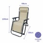 Folding Lounger Camping Chair Marbueno Beige (Refurbished A)