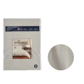 Jeu de draps Gift Decor Gris Lit 1 persone 3 Pièces