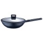 Wok Pan Masterpro Indigo Black Aluminium (Ø 28 cm)