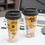 Glass with Lid Plastic 300 ml