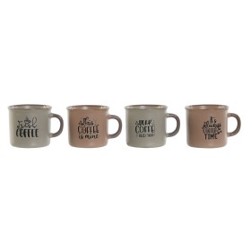 Piece Coffee Cup Set Home ESPRIT Blue Pink Stoneware 180 ml