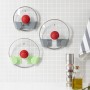 Set de 3 Supports Mural Adhésif pour Couvercle de Cuisine Smarack InnovaGoods Modelo Smarack Gris (Reconditionné B)