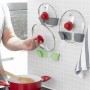 Set de 3 Supports Mural Adhésif pour Couvercle de Cuisine Smarack InnovaGoods Modelo Smarack Gris (Reconditionné B)