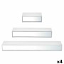 Shelves Gift Decor Wood Mirror Set 3 Pieces (Refurbished B)