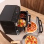 Cecotec Friteuse à air et four Cecofry FoodCourt 18000 4Pizza 18L 2700W acier écran