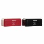 Corbeille à Pain DKD Home Decor 42,5 x 24 x 17 cm Rouge Noir Métal Vintage (2 Unités)