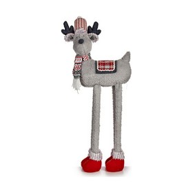 renne de noël Krist+ Blanc Rouge Gris 1 m 23 x 55 x 49 cm
