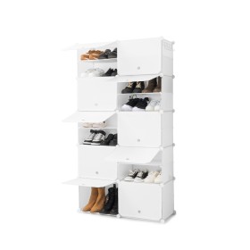 Rangement Modulaire Portable pour Chaussures InnovaGoods Levoun Blanc (Reconditionné B)