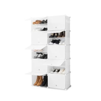 Rangement Modulaire Portable pour Chaussures InnovaGoods Levoun Blanc (Reconditionné B)