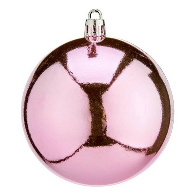Christmas Baubles Krist+ K1912475-4 Pink Plastic Ø 8 cm 16 Units