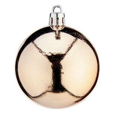 Boules de Noël Krist+ 00477-6 Champagne PVC Ø 6 cm 24 Unités