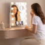 Tilting LED Vanity Mirror Hollywood Glarisse InnovaGoods 12 Light bulbs