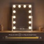 Tilting LED Vanity Mirror Hollywood Glarisse InnovaGoods 12 Light bulbs