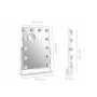 Tilting LED Vanity Mirror Hollywood Glarisse InnovaGoods 12 Light bulbs