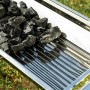 Pack Barbecue au Charbon de Bois Pliable en Acier Inoxydable et Tapis de Cuisson pour Four et Barbecue InnovaGoods
