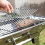 Pack Barbecue au Charbon de Bois Pliable en Acier Inoxydable et Tapis de Cuisson pour Four et Barbecue InnovaGoods
