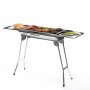 Pack Barbecue au Charbon de Bois Pliable en Acier Inoxydable et Tapis de Cuisson pour Four et Barbecue InnovaGoods