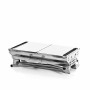 Pack Stainless Steel Foldable Charcoal BBQ and Teflon Barbecue Sheet InnovaGoods