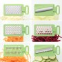 Pack Coupe Légumes en Spirale et Mandoline-Râpe Pliable 6 en 1 InnovaGoods