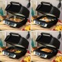 Pack Silicone Baskets with Brush for Air Fryers and Air Fryer with Grill, Accessories and Recipe Book InnovaGoods