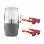 Beer Dispenser Cooling Pack InnovaGoods and 2 Roll-Up Sunglasses Sunfold Spain Red