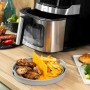 Set of Foldable Silicone Baskets with Handles and Dividers for Air Fryer InnovaGoods (3 Units)