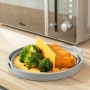 Set of Foldable Silicone Baskets with Handles and Dividers for Air Fryer InnovaGoods (3 Units)