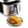 Set of Foldable Silicone Baskets with Handles and Dividers for Air Fryer InnovaGoods (3 Units)